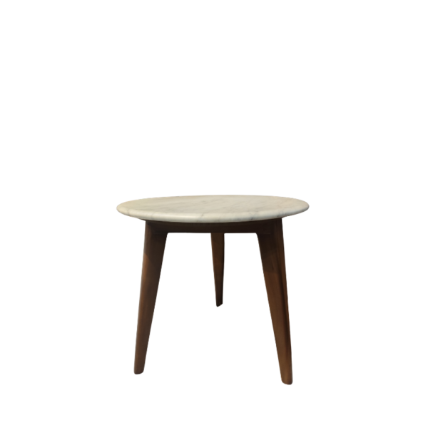 Mesa Lateral Atty en Marmol blanco