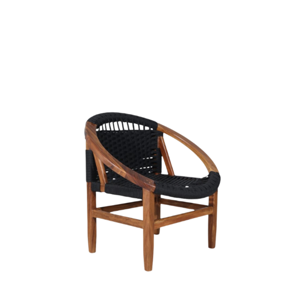 Sillon Negro Tejido