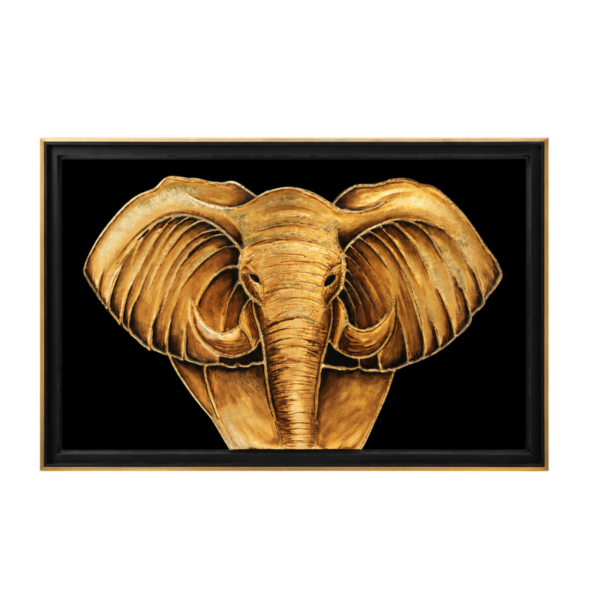 Cuadro de Elefante con marco