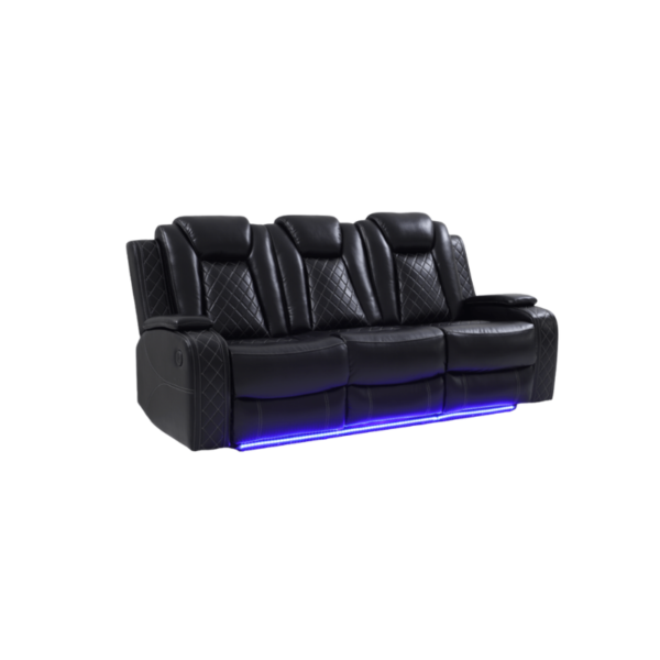 Sofa Leather Negro