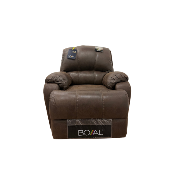 Sillon reclinable Manual modelo demori tela gamuza plus chocolate