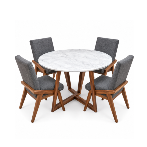 Antecomedor Molly marmol con 4 sillas